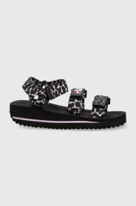 Detské sandále Fila čierna farba