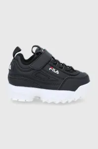 Detské topánky Fila čierna farba