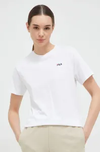 Bavlnené tričko Fila 2-pak biela farba