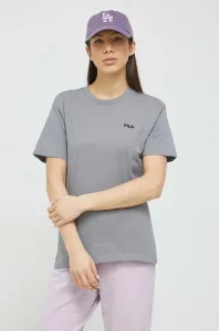 Bavlnené tričko Fila šedá farba #7511410