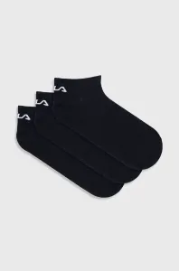Ponožky Fila (3 páry) dámska, tmavomodrá farba