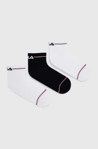 Ponožky Fila 3-pak dámske, biela farba #8676966
