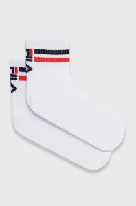 Ponožky Fila (3-pak) dámske, biela farba