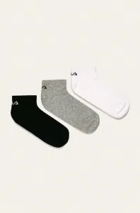 Sada troch párov ponožiek v bielej, čiernej a šedej farbe FILA #159353
