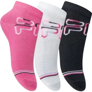 Fila JUNIOR GIRL 3P Dievčenské nízke jemné ponožky, ružová, veľkosť #431168