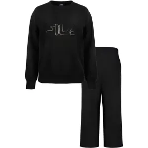 Fila IN COTTON BRUSHED FLEECE Dámske pyžamo, čierna, veľkosť #8835909