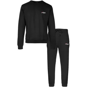 Fila IN COTTON BRUSHED FLEECE Pánske pyžamo, čierna, veľkosť #8400893