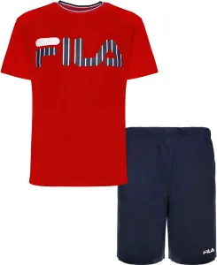 Fila JERSEY SHORTS PYJAMAS SS M Pánske pyžamo, červená, veľkosť L