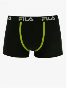 Boxerky pre mužov FILA - čierna, svetlozelená