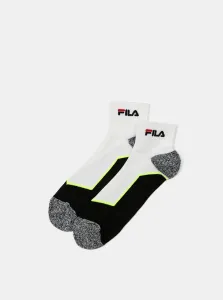 Sada dvoch párov bielych dámskych ponožiek FILA #728723