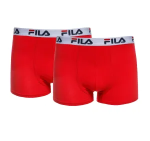 Fila MAN BOXERS 2 PACK Pánske boxerky, červená, veľkosť XL