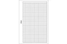 Filofax papier štvorčekový biely, 20 listov - vreckový
