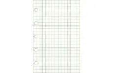 Filofax náhradné listy do zápisníkov A6 - štvorčekované