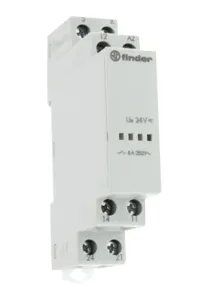 Finder 131200240000 Power Relay, Spst/spdt, 24Vac, Din Rail