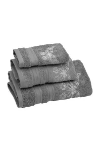 Soft Cotton Osuška a uteráky BUTTERFLY v darčekovom balení Sivá Sada #8588626