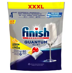 FINISH Quantum All in 1 kapsula do umývačky riadu Lemon Sparkle 60 ks