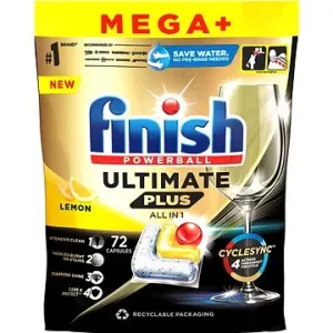 Finish Ultimate Plus All in 1 Lemon, 72 ks