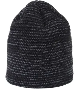 Finmark ZIMNÁ ČIAPKA Zimná  pletená čiapka, čierna, veľkosť os