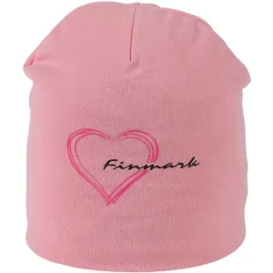Finmark FSW-854 Detská zimná čiapka, ružová, veľkosť