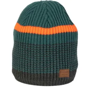 Finmark FC2226 Pánska zimná pletená čiapka, tmavo zelená, veľkosť os