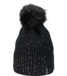 Finmark FC2232 Dámska zimná pletená čiapka, čierna, veľkosť os