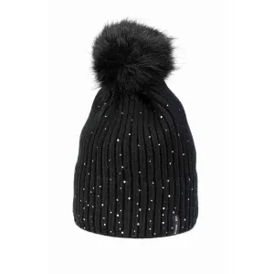 Finmark Zimná čiapka Zimná pletená čiapka, čierna, veľkosť #8139914