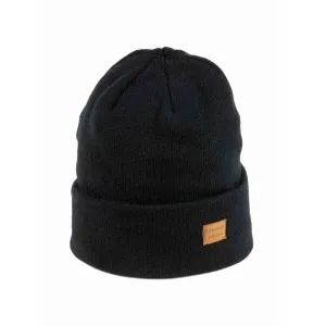 Finmark Zimná čiapka Zimná pletená čiapka, čierna, veľkosť #8203048