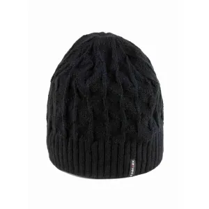 Finmark Zimná čiapka Zimná pletená čiapka, čierna, veľkosť #8295356