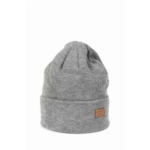 Finmark Zimná čiapka Zimná pletená čiapka, sivá, veľkosť #8139346