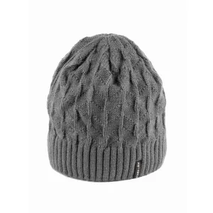 Finmark Zimná čiapka Zimná pletená čiapka, tmavo sivá, veľkosť #8184979