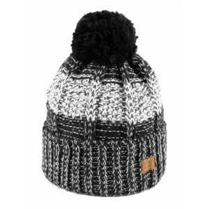 Finmark Zimná čiapka Zimná pletená čiapka, tmavo sivá, veľkosť #8139657