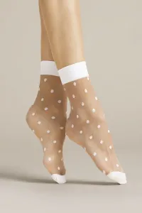 Biele ponožky Papavero 20DEN