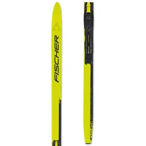 Fischer SPRINT SKIN + TOUR JR Detské bežecké lyže s mohérovými pásmi, žltá, veľkosť #8711884