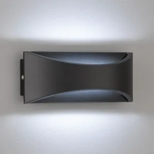 Vonkajšie nástenné LED svetlo Rio up/down, čierna