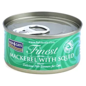 FISH4CATS Finest makrela s kalmárami konzerva pre mačky 70 g
