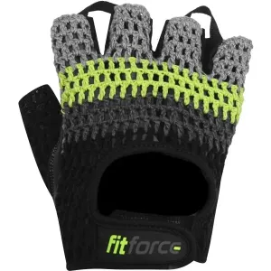 Fitforce KRYPTO Fitness rukavice, čierna, veľkosť