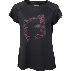 Fitforce HASLEY Dámske fitness tričko, čierna, veľkosť #462305
