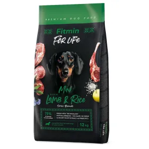 Fitmin Dog For Life Lamb & Rice Mini - výhodné balenie: 2 x 12 kg