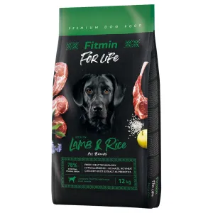 Fitmin Dog For Life Lamb & Rice - výhodné balenie: 2 x 12 kg