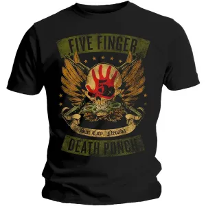 Five Finger Death Punch Tričko Unisex Locked & Loaded Black XL #302910