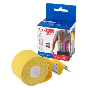 FIXAtape tejpovacia páska SPORT kinesiologická, elastická, žltá 5cmx5m, 1ks