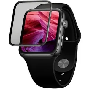 FIXED 3D Full-Cover s aplikátorom pre Apple Watch 42 mm čierne