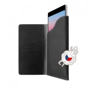 Kožené pouzdro FIXED Pocket Book pro Apple iPhone 6/6S/7/8/SE (2020), šedé