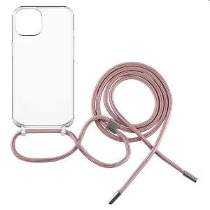 Zadný kryt FIXED Pure Neck so šnúrkou na krk pre Apple iPhone 78SE (20202022), ružová FIXPUN-100-PI