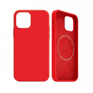 Zadní kryt FIXED MagFlow s podporou Magsafe pro Apple iPhone 12 mini, červený