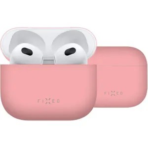 FIXED Silky Silikónové puzdro pre Apple AirPods 3, ružové