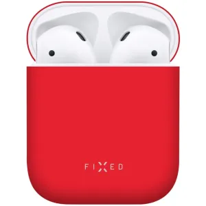 FIXED Silky Silikónové puzdro pre Apple AirPods 1/2, červené
