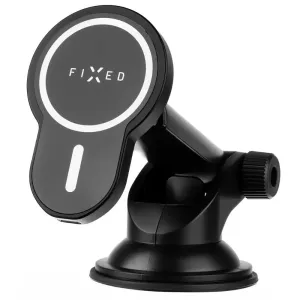 FIXED MagClick XL bezdrôtový nabíjací držiak s MagSafe na palubnú dosku alebo čelné sklo, čierna FIXMCLI-XL-BK