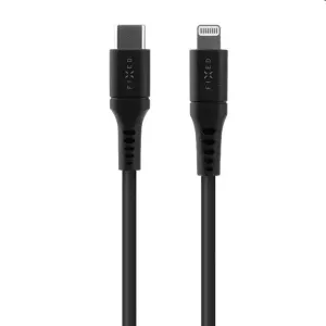 FIXED Cable USB-C/Lightning a podporou PD 0.5 m certifikácia MFi Liquid silicone čierny