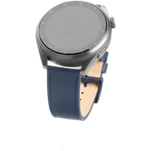 FIXED Kožený remienok s Quick Release so šírkou 22 mm pre inteligentné hodinky, modrá FIXLST-22MM-BL